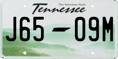 TN license plate J6509M
