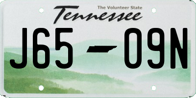 TN license plate J6509N