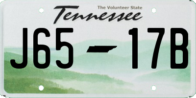 TN license plate J6517B