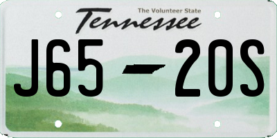 TN license plate J6520S
