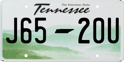 TN license plate J6520U