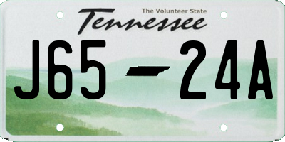 TN license plate J6524A