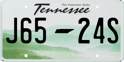 TN license plate J6524S