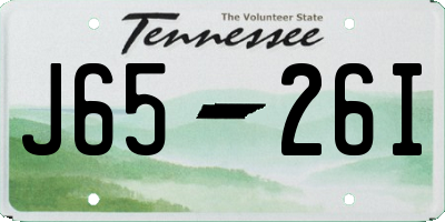 TN license plate J6526I
