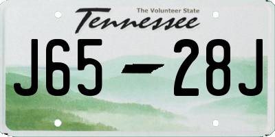 TN license plate J6528J