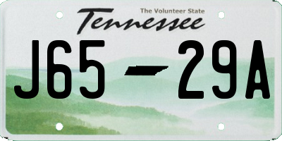 TN license plate J6529A