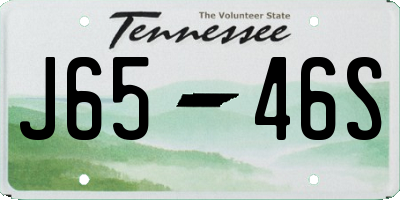TN license plate J6546S
