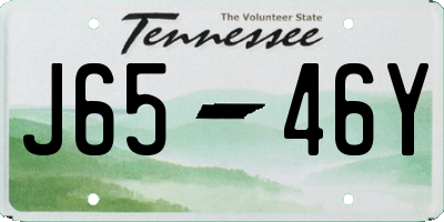 TN license plate J6546Y