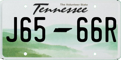 TN license plate J6566R