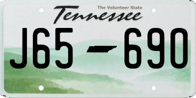 TN license plate J6569O
