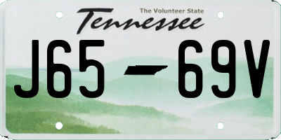 TN license plate J6569V