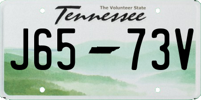 TN license plate J6573V