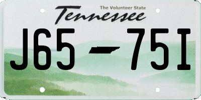 TN license plate J6575I
