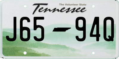 TN license plate J6594Q