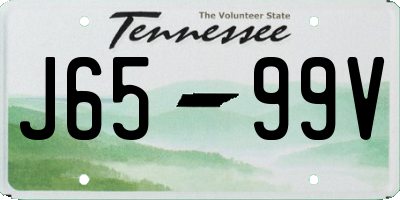 TN license plate J6599V