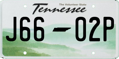 TN license plate J6602P