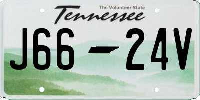 TN license plate J6624V