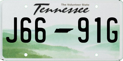 TN license plate J6691G