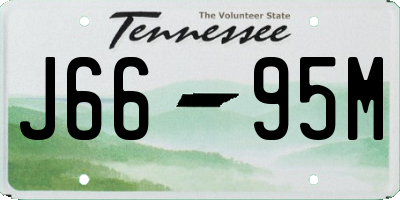 TN license plate J6695M
