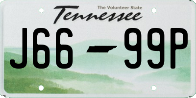 TN license plate J6699P