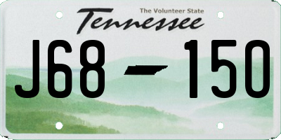 TN license plate J6815O
