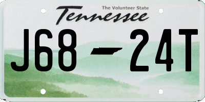 TN license plate J6824T