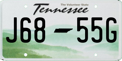 TN license plate J6855G
