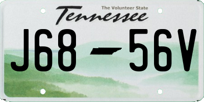 TN license plate J6856V