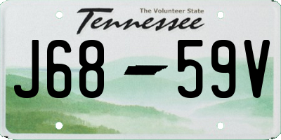 TN license plate J6859V
