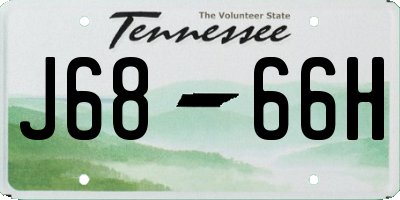 TN license plate J6866H