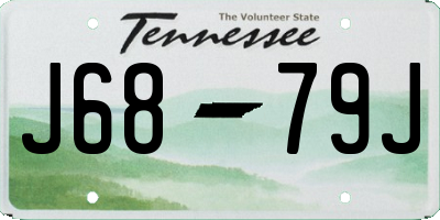 TN license plate J6879J