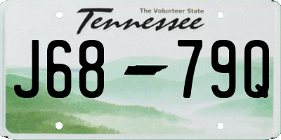 TN license plate J6879Q