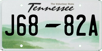 TN license plate J6882A