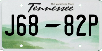 TN license plate J6882P