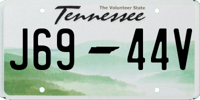 TN license plate J6944V