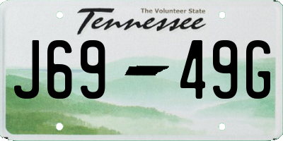 TN license plate J6949G