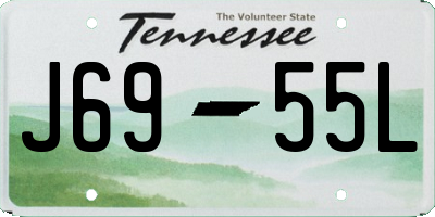 TN license plate J6955L