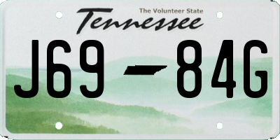 TN license plate J6984G