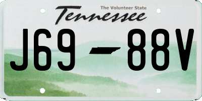 TN license plate J6988V