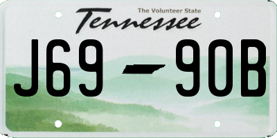 TN license plate J6990B