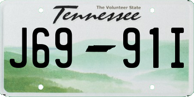 TN license plate J6991I
