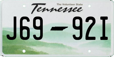 TN license plate J6992I