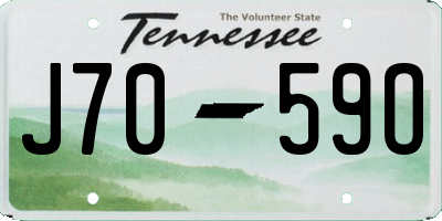 TN license plate J7059O