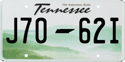 TN license plate J7062I