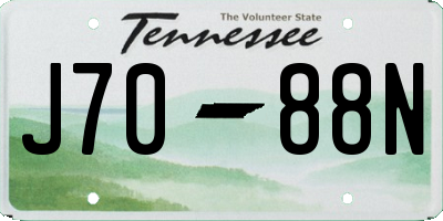 TN license plate J7088N