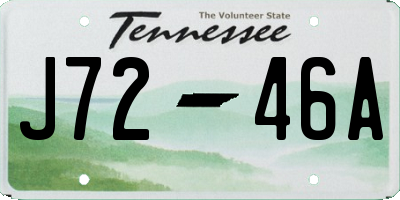 TN license plate J7246A