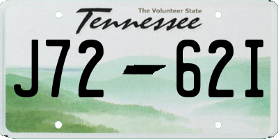 TN license plate J7262I