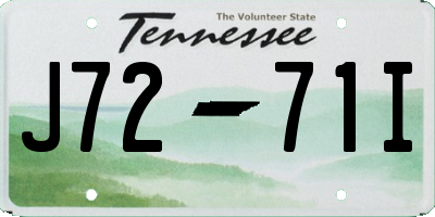 TN license plate J7271I