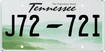 TN license plate J7272I