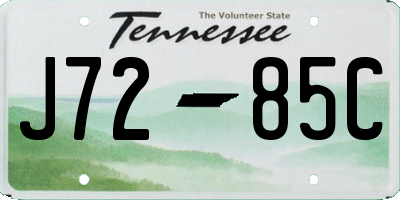 TN license plate J7285C